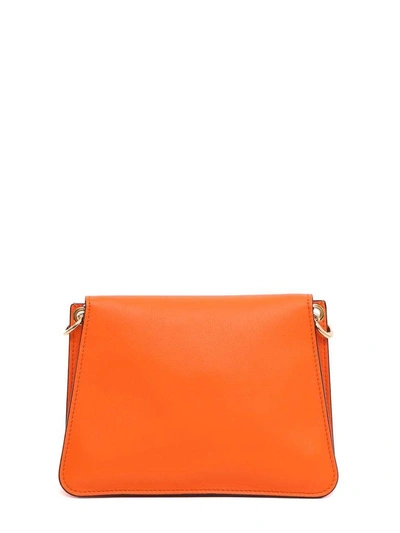 Shop Jw Anderson Mini Pierce Shoulder Bag In Tangerine