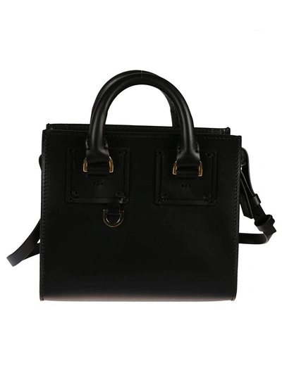 Shop Sophie Hulme Albion Box Tote In Black