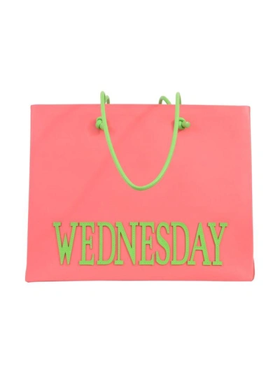 Shop Alberta Ferretti Wednesday Shopping Bag In Orange