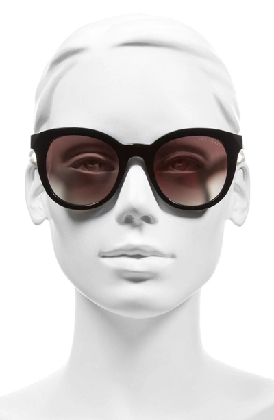 Shop Ted Baker 52mm Metal Accent Sunglasses - Black
