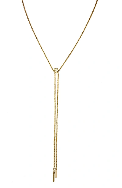 Shop Jules Smith Star Slide Lariat Choker Necklace In Gold