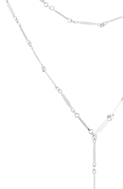Shop Argento Vivo Mirror Bar Multistrand Y-necklace In Silver