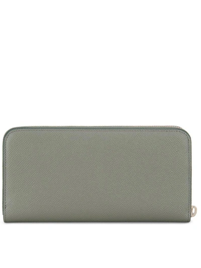 Shop Tod's Leather Purse In Grey