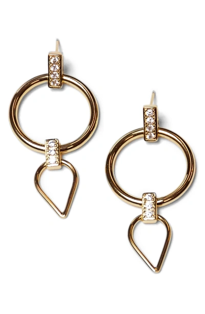 Shop Jules Smith Double Drop Earrings In Gold