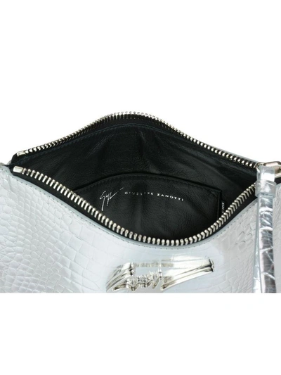 Shop Giuseppe Zanotti Pouch In Silver