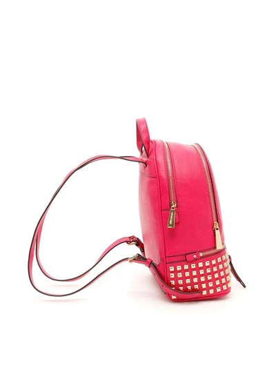 Shop Michael Michael Kors Medium Rhea Backpack In Ultra Pinkfuxia