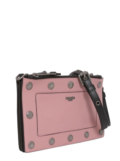 Shop Moschino Crossbody Bag With Detachable Panel In Multicolor