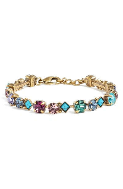 Shop Sorrelli Darling Tennis Bracelet In Multi