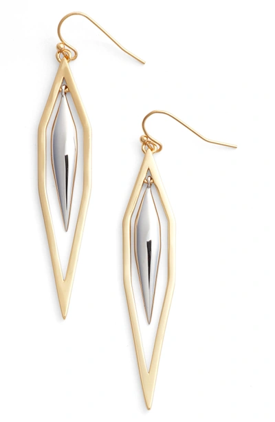 Shop Jules Smith Dionne Drop Earrings In Gold/ Silver