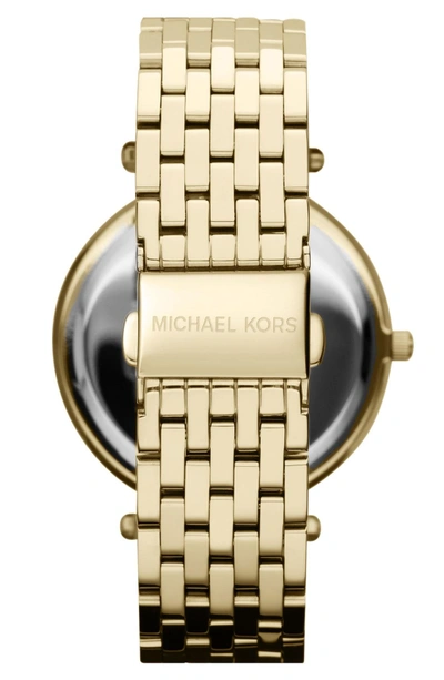 Shop Michael Kors 'darci' Round Bracelet Watch, 39mm In Gold