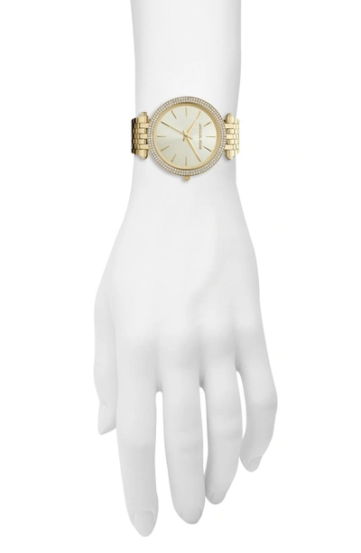 Shop Michael Kors 'darci' Round Bracelet Watch, 39mm In Gold