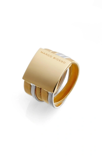 Shop Marco Bicego Masai Two-tone Ring In Yellow Gold/ White Gold