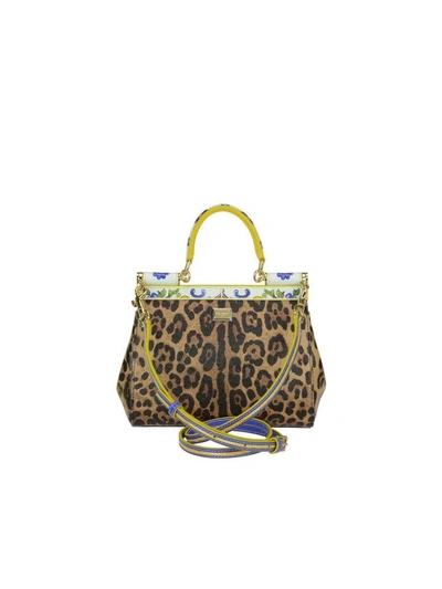 Shop Dolce & Gabbana Small Sicily Bag In Multicolor
