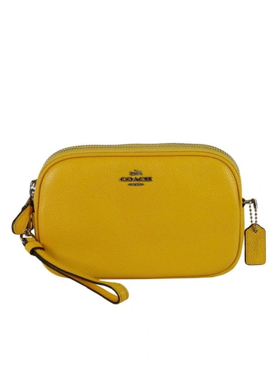 Shop Coach Mini Bag Shoulder Bag Women  In Yellow