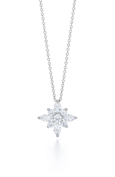 Shop Kwiat .90ct Tw Diamond Star Pendant Necklace In White Gold