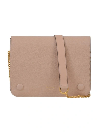 Shop Mulberry Light Pink Clifton Bag In Nude