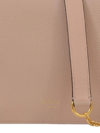 Shop Mulberry Light Pink Clifton Bag In Nude