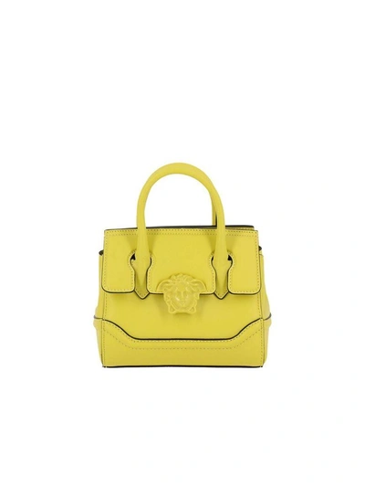 Shop Versace Mini Bag Shoulder Bag Women  In Yellow