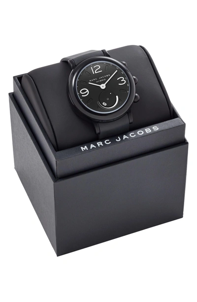 Shop Michael Michael Kors Riley Hybrid Rubber Strap Watch, 42mm In Black