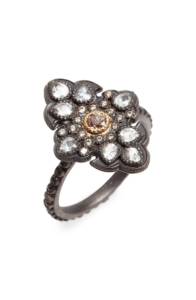 Shop Armenta Old World Diamond Pave Scroll Ring In Gold
