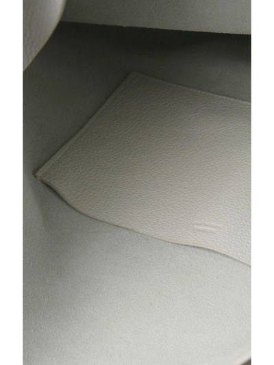 Shop Jil Sander Xiao Md Grained-leather Shoulder Bag In Natural