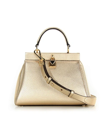 Shop Michael Michael Kors Gramercy Small Satchel  Gold