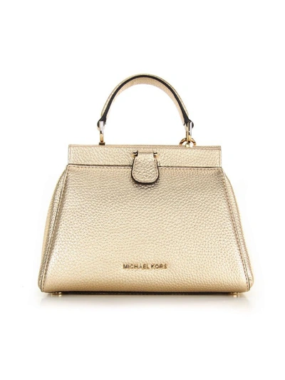 Shop Michael Michael Kors Gramercy Small Satchel  Gold