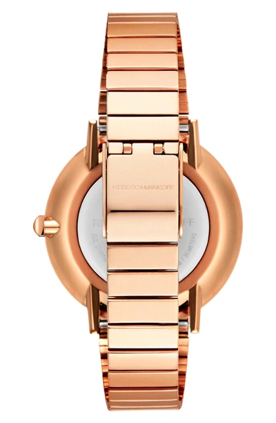Shop Rebecca Minkoff Major Bracelet Watch, 35mm In Rose Gold