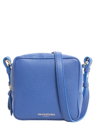 Shop Sara Battaglia Cube Crossbody Bag In Blu