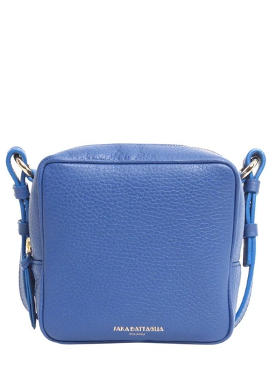 Shop Sara Battaglia Cube Crossbody Bag In Blu