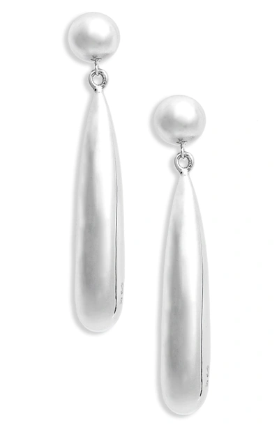 Shop Sophie Buhai Large Teardrop Earrings In Sterling Silver