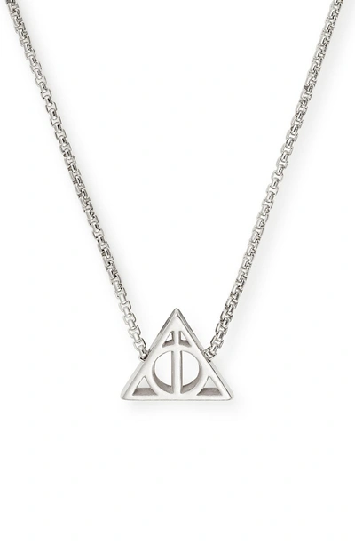 Shop Alex And Ani Harry Potter(tm) Deathly Hallows(tm) Necklace In Silver