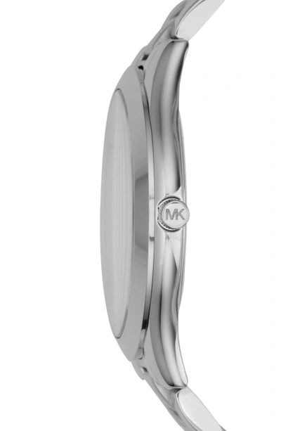 Shop Michael Kors 'slim Runway' Bracelet Watch, 42mm In Silver