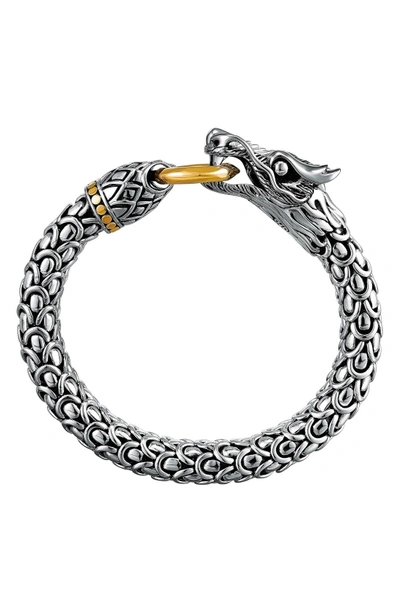 Shop John Hardy 'naga' Dragon Bracelet In Silver/ Gold