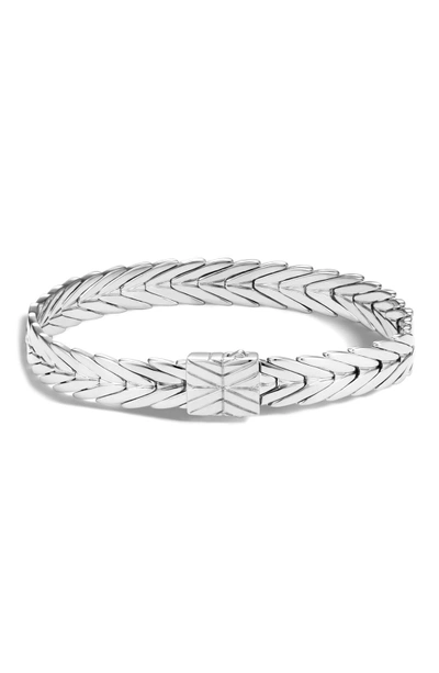 Shop John Hardy Modern Chain 8mm Bracelet In Silver/diamond