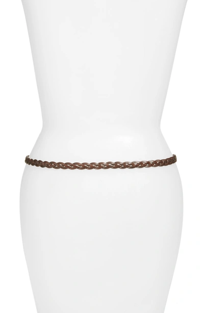 Shop Elise M Lawrence Braided Leather Belt In Capp