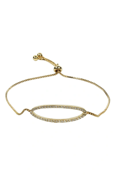 Shop Jules Smith Pave Crystal Bracelet In Gold