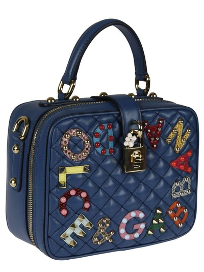 Shop Dolce & Gabbana Dolce Soft Shoulder Bag In Marine