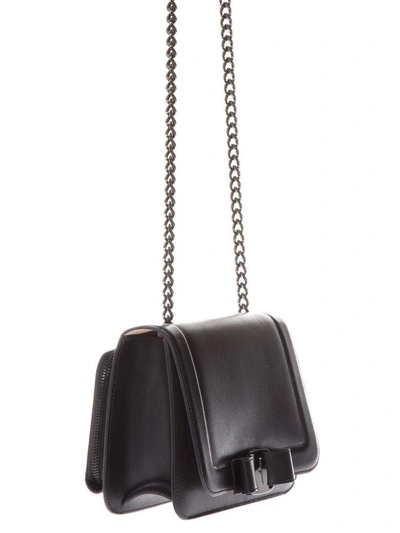 Shop Ferragamo Vara Small Black Leather Shoulder Bag