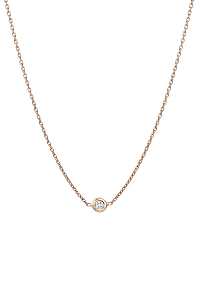 Shop Kismet By Milka Diamond Choker Necklace In Rose Gold