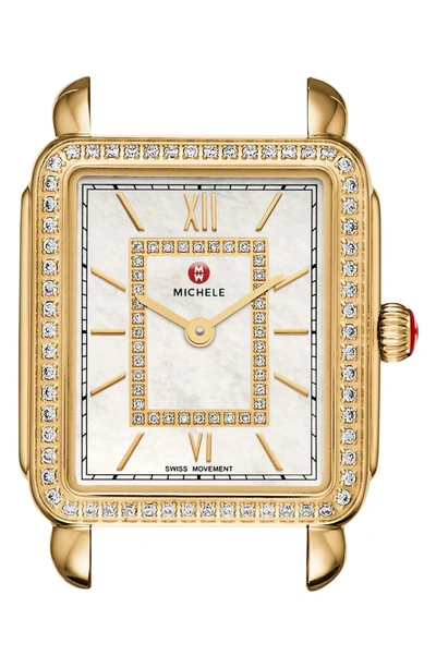 Shop Michele Deco Ii Diamond Dial Watch Case, 26mm X 28mm (nordstrom Exclusive) In Gold