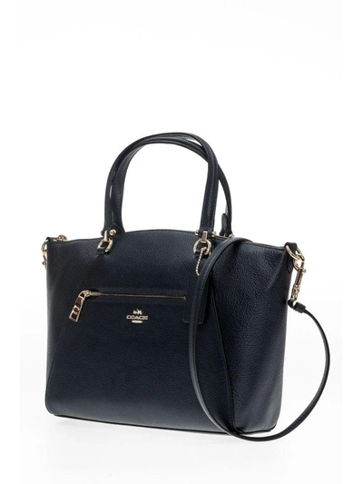 Shop Coach Leather Bag  In Blue