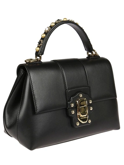 Shop Dolce & Gabbana Lucia Studded Handle Tote