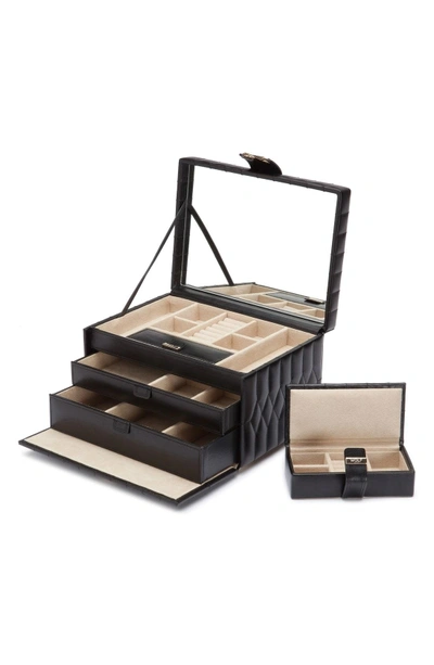 Wolf 'caroline' Jewelry Case In Black