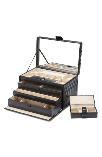 Wolf 'caroline' Jewelry Case In Black