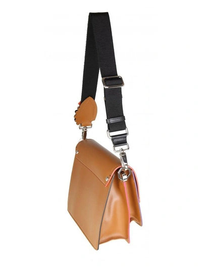 Shop Paula Cademartori Bag Twiggy In Leather Colored Camel
