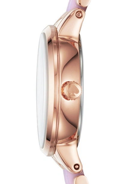 Shop Kate Spade Monterey Crystal Dial Bracelet Watch, 24mm In Blush/ Pink/ Rose Gold/ Mop