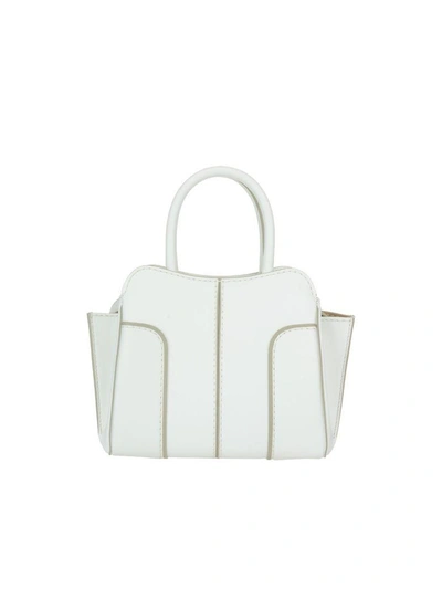 Shop Tod's Mini Sella Bag In White