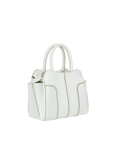 Shop Tod's Mini Sella Bag In White