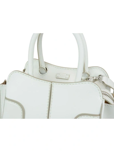 Shop Tod's Mini Sella Bag In White